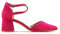MODELISA - Zapatos De Tacón Bajo Salón Hebilla Pulsera Tobillo Boda Noche Fiesta Novia Mujer (Fucsia, Numeric_36)