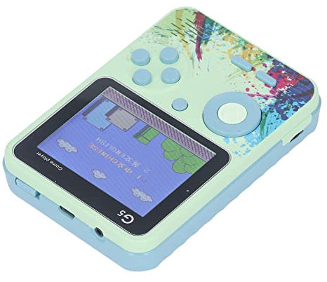 Dilwe Handheld-Spielmaschine, 3,0-Zoll-Handspielkonsole Retro-LCD-Farbdisplay HD-Ausgang Mehrere Spiele Videospielmaschine mit AV-Kabel (Grün)
