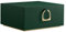 SONGMICS 2-Layer Jewellery Box, Jewellery Organiser with Handle, Removable Jewellery Tray, Jewellery Storage, Floating Effect, 20.5 x 24 x 11 cm, Gift Idea, Forest Green JBC165C01