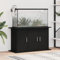 IKAYAA Aquarium Unterschrank Aquariumständer Aquariumregal Aquariumschrank Schwarz 101 x 41 x 58 cm Aquarium Stand Aquarium Tisch Aquarium Schrank Unterschrank Holzwerkstoff