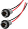 T10 T15 W5W W16W Adapter Lampenfassungen Vorverdrahteter Kabelbaum Stecker Lampen Gummifassung,2 Stück