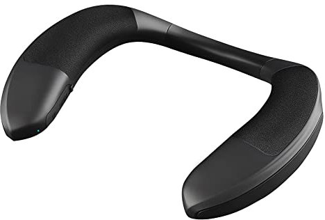Knadgbft Enceintes tour de cou Bluetooth sans fil portable avec microphone HiFi pour l'extérieur et la maison