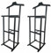HAC24 2x Kleiderbutler Schwarz 102 x 47 x 36 cm Holz Kleiderständer Herrendiener Kleiderstange Kleiderablage
