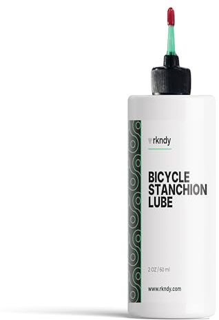 RKNDY Fork Stanchion & Shock Lube - Premium Bicycle/Bike Suspension Lubricant for Eliminating Rust, Dirt, and Contaminants from Seals, Ensuring Smooth Riding and All-Weather, Long-Lasting Protection