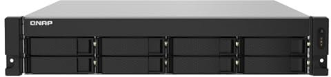 Qnap TS-832PXU-4G 8-Bay NAS (AnnapurnaLabs Alpine AL-324 64-Bit ARM® Cortex-A57 4-Core 1,7GHz 4GB DDR4 RAM 2xRJ-45 2,5 GbE LAN-Port) 80TB Bundle mit 8X 10TB WD Red Plus HDDs