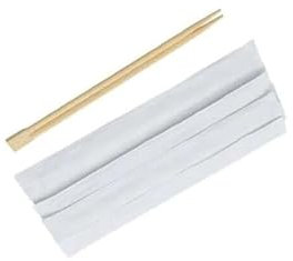 50 Pcs Disposable Bamboo Chopsticks – Individually Wrapped Wooden Chopsticks for Takeaway, Sushi, Noodles & Asian Meals – Eco-Friendly & Splinter-Free