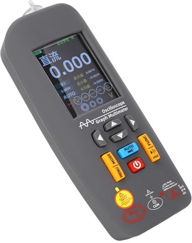 Multímetro de Osciloscopio de Mano Multímetro de Osciloscopio Profesional Osciloscopio de Tableta Portátil Osciloscopio Digital y Multímetro 1000 V 20 A, Diagnóstico Automotriz