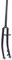 XINGLUOY Forcelle Ammortizzate Bici da Strada in Acciaio 700C Forcella Rigida 1 Pollice 25.4mm Disco V Freno Threadless Chrome Forcelle for Bici da Strada Forcelle MTB Classiche