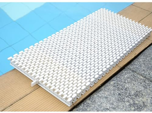 BZJPRFC Spleißbares Poolgitter, Spleißbares Abflussgitter, Kanalgitter, Ablaufgitter-Abdeckung for Aufstellpool Und Gehwegbalkondusche(20x100CM/10pcs)