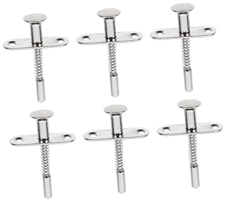 Artibetter 10stücke Möbelriegelschloss Aus Edelstahl Federriegel Für Babybetten Und Vogelkäfige Befestigungsbeschläge Für Möbel Langlebig Und Rostfrei Praktisch Für Home Und Bürogeräte