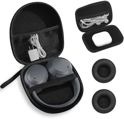 GOTRUST Headphones Case Hard, Large Headphone Carrying Case, Universal Over Ear Headset Pouch Compatible with SONY JBL Marshall