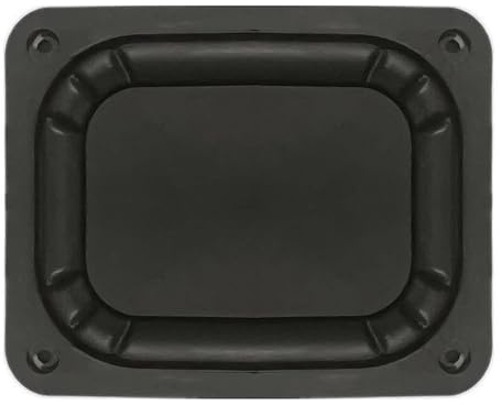 Haoyull 69x59mm Rettangolare Bass Speaker Radiatore Passivo Ausiliario Gomma Vibrazione Piastra Subwoofer Riparazione