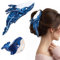 2 x Wal-Haarspangen, Blauwal-Zelluloseacetat-Haarklammer, einzigartige Haarspangen, niedliche Haarklammern, modische Haarspange für dickes und dünnes Haar