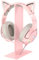 PHNIXGAM RGB Headphone Stand with 3.5mm AUX and 3 Port USB 2.0 Hub, Universal Gaming Headset Hanger Holder for Computer Gaming Gamer Accessories (Pink-No RGB)