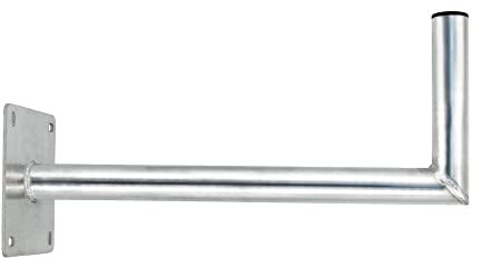 Premium X 60cm Wandhalter Aluminium Große Wandplatte Winkel-Wand-Halterung für Satellitenschüssel Antenne ALU 600mm