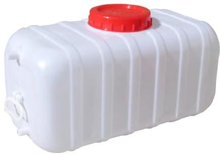 JCPSH Wassertank Extra Dick Wasserkanister Mit HahnTrink Wasserbehälter Großer Horizontaler Außenbehälter Verdickt Weithalskanister Camping Wandern Outdoor(Size:30L)