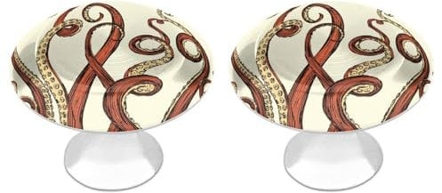 Tilivyx Door Knobs Decorative Animal Print Drawer Handles Cabinet Pull Handles for Cupboard Wardrobes Bedside Table Bookcase 2 PCS
