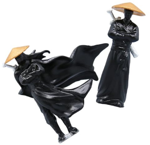 JOINPAYA 2 Stück Antike Chinesische Mikrolandschaftsfigur Held-Ornamente Für Schreibtisch Miniatur-landschaftsdekoration Für Bonsai-terrarien Miniaturgärten