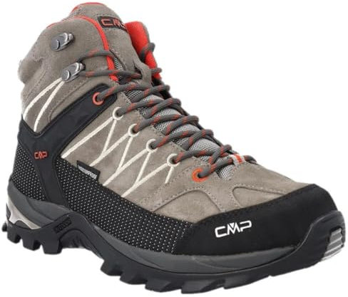 CMP Men's Rigel Mid Trekking Shoes Wp Hiking, Deserto-Arena, 9 UK