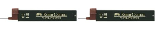 Faber Castell B-9065-HB - Blíster tubo de 12 minas, 0.5 mm HB, color negro (Paquete de 2)