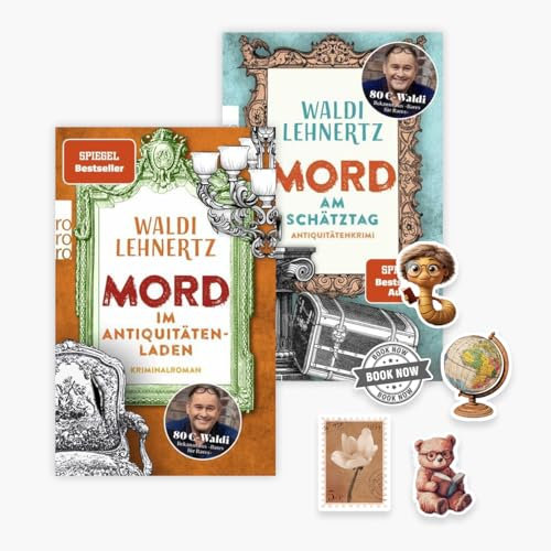 Die Antiquitätenhändler Siggi Malich ermittelt-Reihe Band 1+2 plus 1 exklusives Stickerset