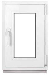Framex Ventana pequeña para sótano, 40 x 60 cm (400 x 600 mm), 3 compartimentos (32 mm), color blanco