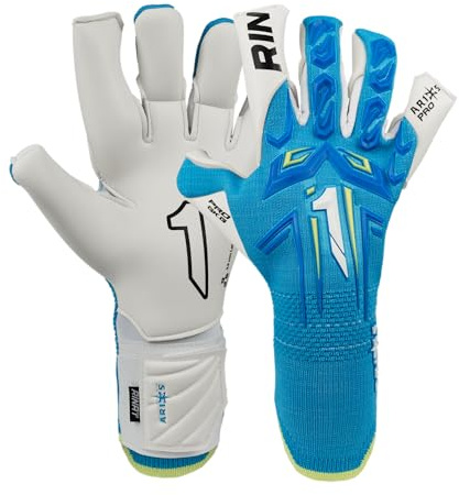 Rinat Aries X Pro Adult Goalkeeper Gloves, Blue, Size 8