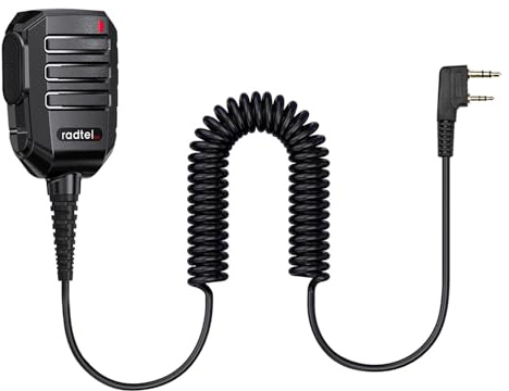 radtel Radte R1S Mikrofon mit 360° drehbarem Back Clip K-Type Interface Lautsprecher RT-4D RT-860 RT-900 RT-910 RT-910B