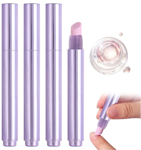 3 Pcs 3 In 1 Nail Care Stick Cuticle Oil Nail Care Pen for Moisturize Nourish Dry and Cuticles Portable for Hangnails Dry & Damaged Nails