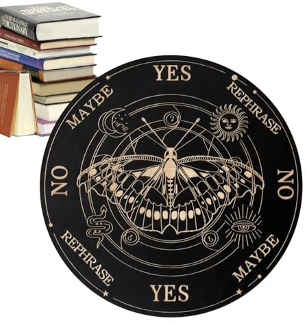 Spirit Board Ouija - Holz Wahrsageplättchen Nachrichtenbrett Mit Buchstaben - Ouija Brettspiel Wahrsagung Für Anfänger & Freunde