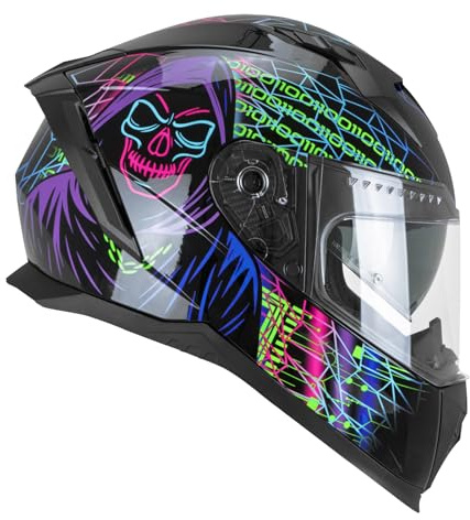 CGM 311T BLAST TECH Nero Viola Verde fluo XL Black Purple Fluo Green