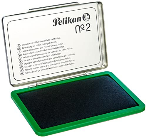 Pelikan Stempelkissen 2 grün 7x11cm Metallgehäuse