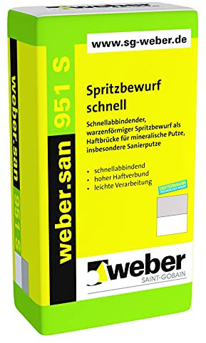 weber. San 951 S, 25 kg – Salpicaduras bewurf rápido