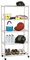 Seville Classics 5-stöckiges Stahldraht-Regal mit Rollen, 76,2 cm B x 35,6 cm T x 152,4 cm H, beschichteter Stahl