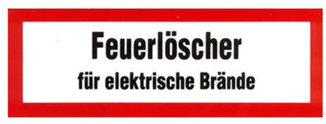 Estintore per chitarre elettriche, incendi Schermo 297 X 105 mm