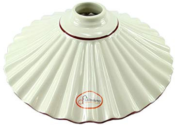 fd-bolletta arredamento e illuminazione Pantalla lampara, pantalla de lampara, tulipas para lamparas, cristal de repuesto vf5 Medidas: altura 9cm, Ø Pantalla 28cm, Ø exterior de la boca 5cm