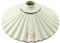 fd-bolletta arredamento e illuminazione Ricambio paralume, ceramica bianca, paralume lampadario, ricambio ceramica vintage, bordo marrone vf5 Misure:H 9cm,Ø piatto 28cm,Ø esterno imboccatura 5cm
