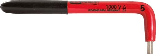 KS Tools 117.1607 Innensechskant-Winkelstiftschlüssel mit Schutzisolierung, 12mm