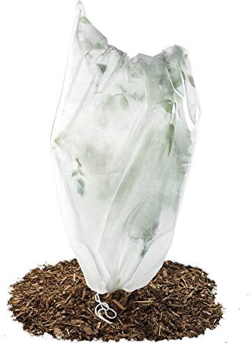 ecosoul Frostschutzhaube Frostschutzvlies 50g/m² Vlies-Schutzhaube für Kübelpflanzen und Rosen (100cm x 155cm)