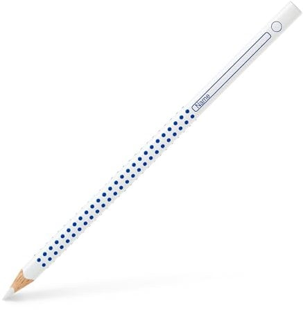 FABER-CASTELL 113201 - Farbstift Grip, für Heft und Tafel, weiß