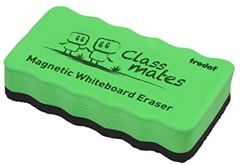 Trodat Cancellino Magnetico, Gomma Spugna per Lavagna Planning Bianca, Colore Verde, Ergonomico e Leggero, Misura 10,5x5,5x1,8 cm, per Scuole, Università, Sale Riunioni, Uffici