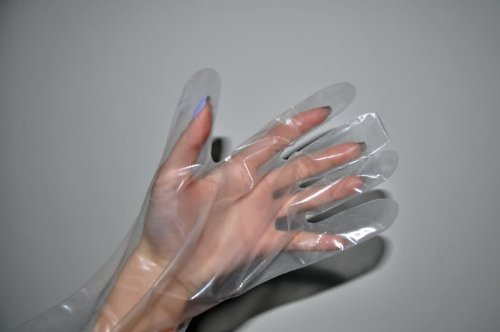 Disposable Polythene Food Grade Gloves Large Clear 100 pack