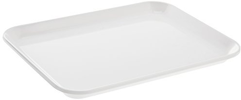 neoLab Melamin Instrumententablett für den Labortisch, Weiß, 24cm x 18cm x 15cm