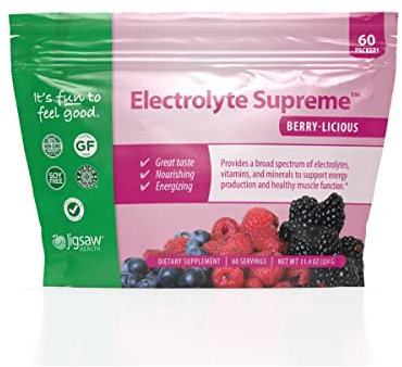 Electrolyte Supreme™ Berry-Licious Flavour, 60 Packets - Jigsaw Health