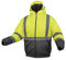 Högert Technik - Arbeitsjacke Herren OKER, Reflektierende Jacke Wattierte, Warn Pilotenjacke Herren, Winddichte Warnjacke mit Polyester-Isolierung, 3 in 1 Jacke, Gelb - Größe L