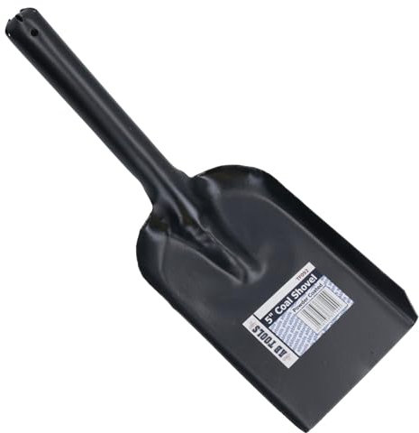 AB Tools 5Kohle Hand Schaufel Schaufel Brand Herd Asche Haushalt Kamin Kelle Schwarz