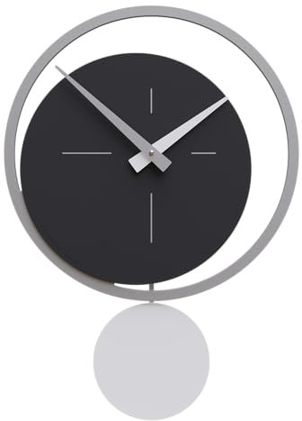 CalleaDesign - Eclipse Pendeluhr, schwarz