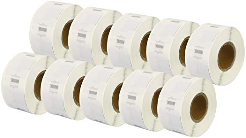 10 Rollen 11353 S0722530 12mm x 24mm Etiketten kompatibel für LabelWriter 4XL 450 400 330 320 310 Twin Turbo Duo Seiko SLP 450 400 240 220 200 120 100 Pro Plus (1000 Etiketten pro Rolle)