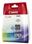 Canon CLI-36 Colour Ink Cartridge Twin Combo Pack - 1511B018