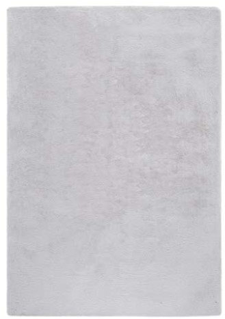 andiamo Hochflor Teppich weicher Flor Softskin Lammfellimitat unifarben, Farbe:Grau, Größe:120 x 170 cm, 702336
